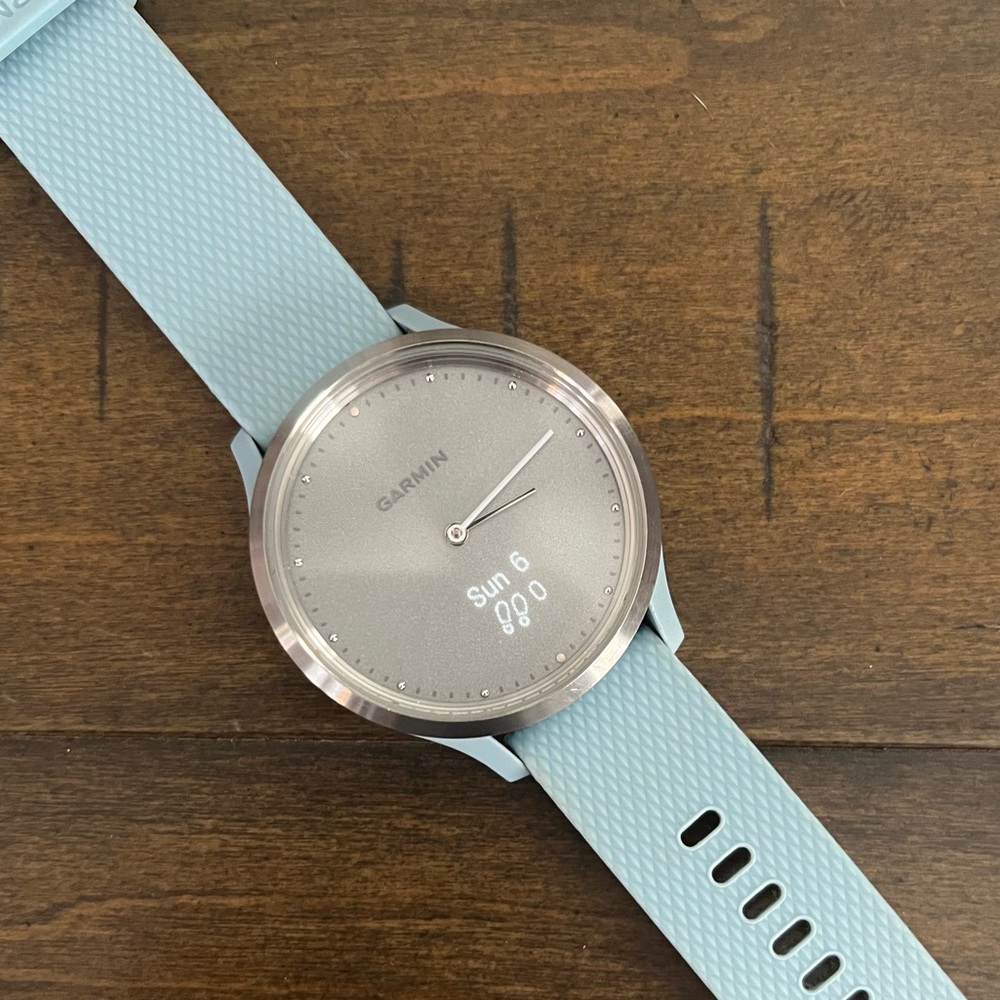 LIKE NEW *** GARMIN VIVOMOVE HR SPORT + 3 BANDS !
